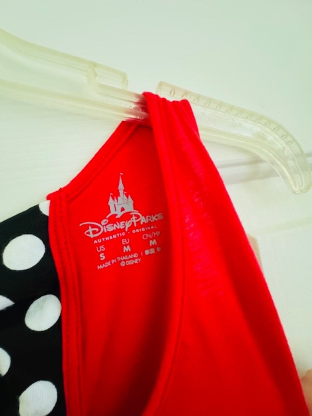 NWT Disney Parks Minnie Mouse Red Tank Top Back Bows Sz S - Picture 3 of 6